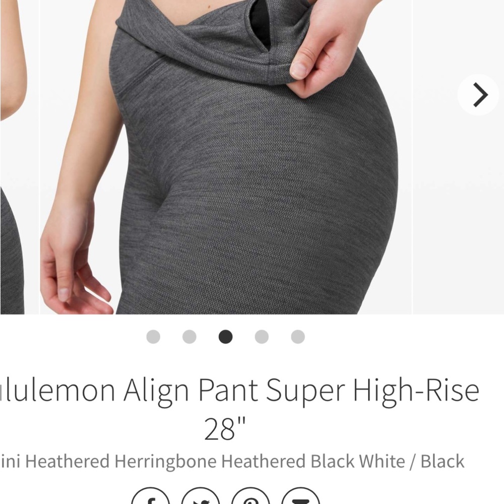 Lululemon Align , Super Hr Waist, Mini Heathered … - image 2